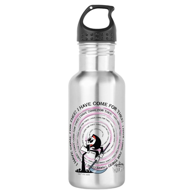 Die grimmigen Abenteuer von Billy & Mandy - Sensen Edelstahlflasche (Vorderseite)
