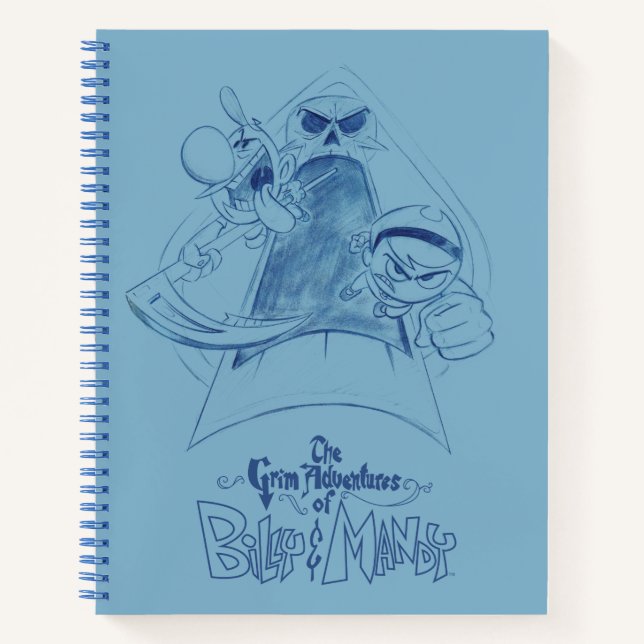 Die grimmigen Abenteuer von Billy & Mandy Sketch A Notizbuch (Vorderseite)