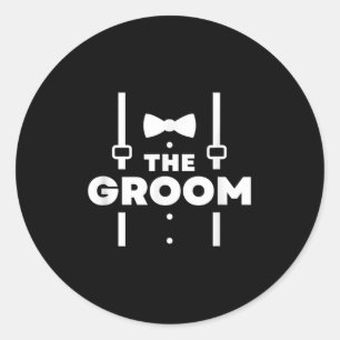 Die Groom-Bachelor-Party Runder Aufkleber