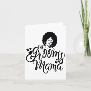 Die Grooms Mama Shirt Black Bride Hochzeitsmotte d Karte