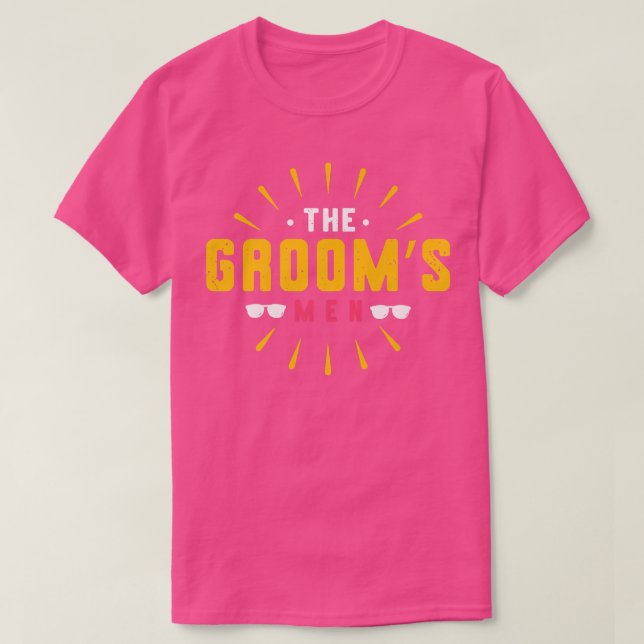 Die Grooms Verlobung Bachelor Party Trauzeuge T-Shirt (Design vorne)