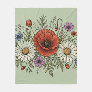Die Groovy Dream Meadow Fleece Decke