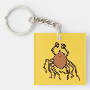 die groovy Meeresspinne Schlüsselanhänger