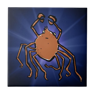 die groovy Meerspinne Fliese