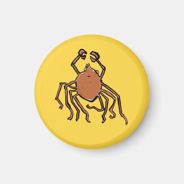 die groovy Seespinne Magnet (Vorne)