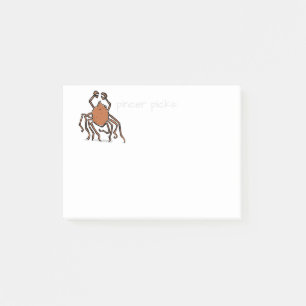 die groovy Seespinne Post-it Klebezettel