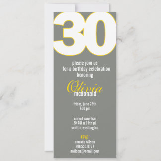 Die große 3-0-Geburtstagseinladung Einladung