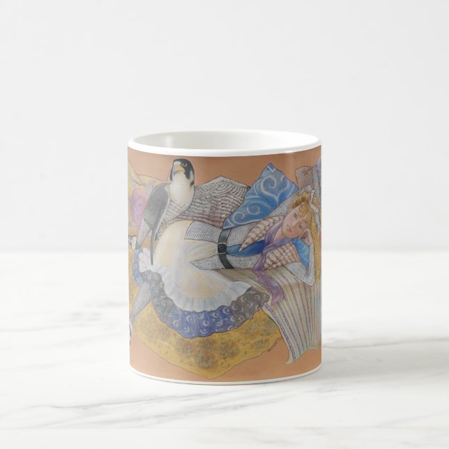 Die große ausländischer Falke-Tasse Kaffeetasse (Mittel)