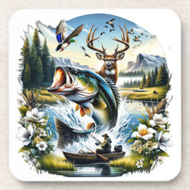 Die große Außenanlage Getränkeuntersetzer