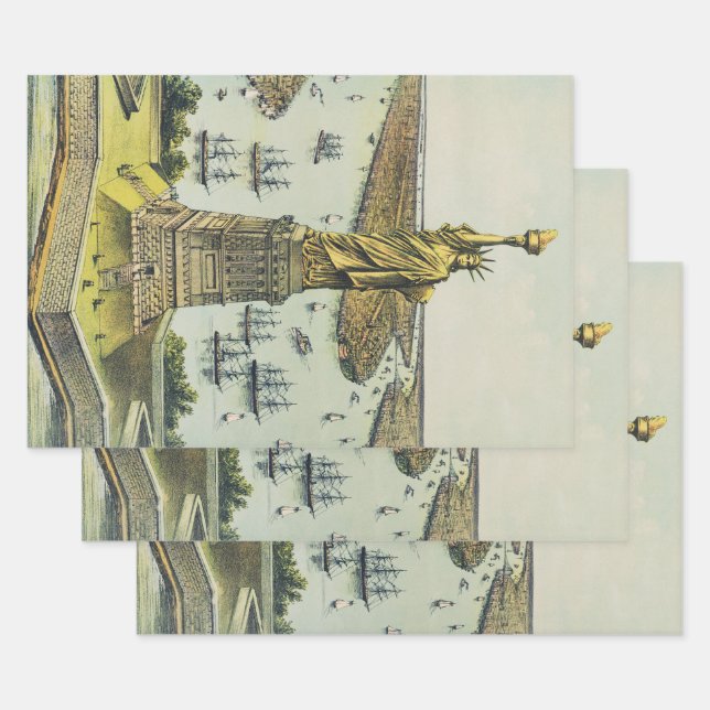 Die große Bartholdi-Statue, Freiheitsstatue Geschenkpapier Set (Set)