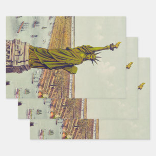 Die große Bartholdi-Statue, Freiheitsstatue Geschenkpapier Set