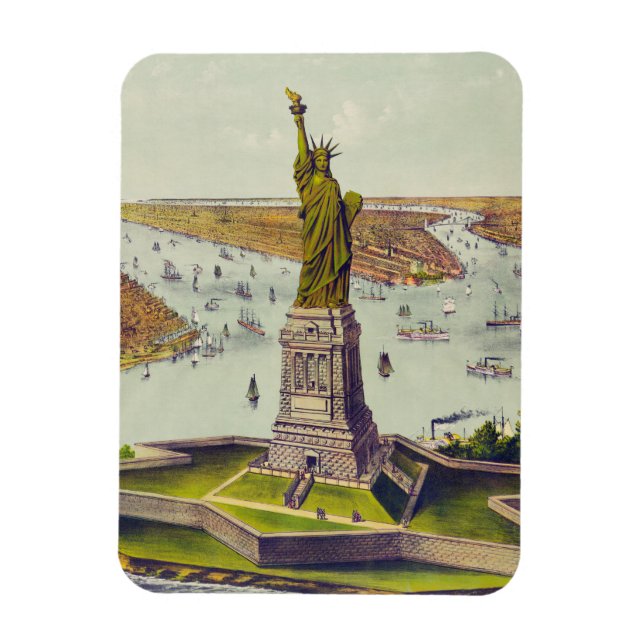 Die große Bartholdi-Statue, Freiheitsstatue Magnet (Vertikal)