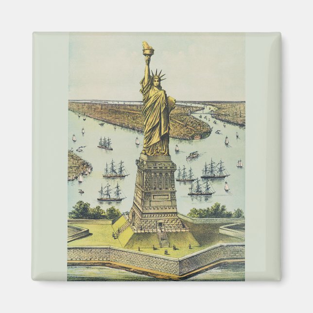 Die große Bartholdi-Statue, Freiheitsstatue Magnet (Vorne)