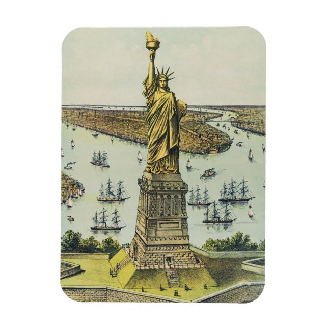 Die große Bartholdi-Statue, Freiheitsstatue Magnet (Vertikal)
