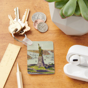 Die große Bartholdi-Statue, Freiheitsstatue Schlüsselanhänger