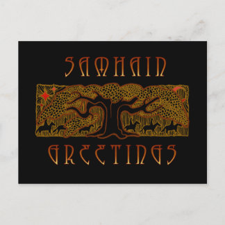 Die große Baumsamhain-Karte Postkarte
