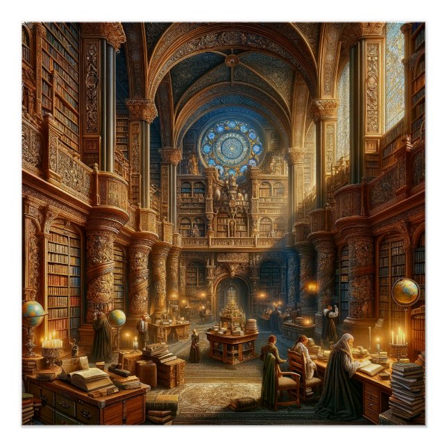 Die Große Bibliothek der Erleuchtung Poster (Vorderseite)