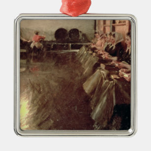 Die große Brauerei, 1890 Silbernes Ornament