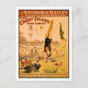Die große Coney Island Wasser Karneval 2 Postkarte