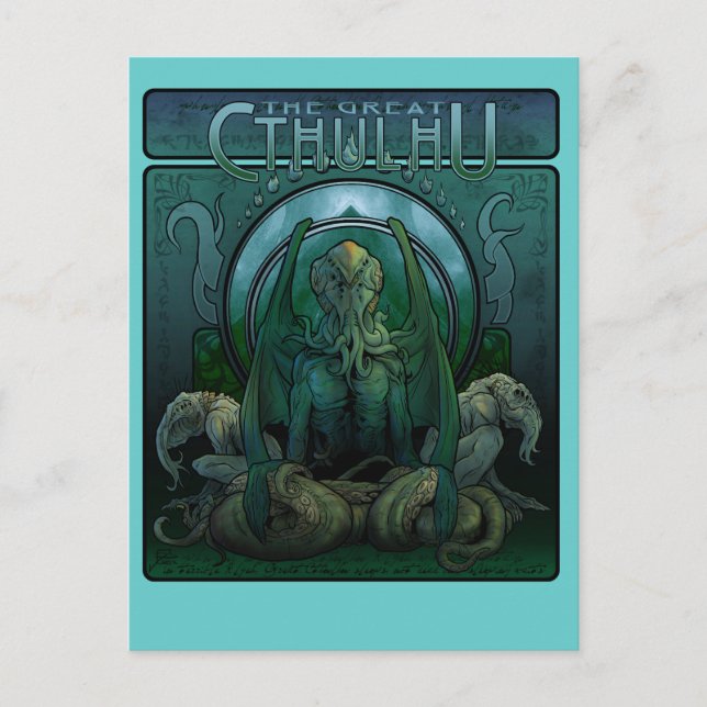 Die große Cthulhu-Postkarte Postkarte (Vorderseite)