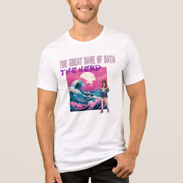 Die große Datenwelle Tri-Blend Shirt (Vorderseite)