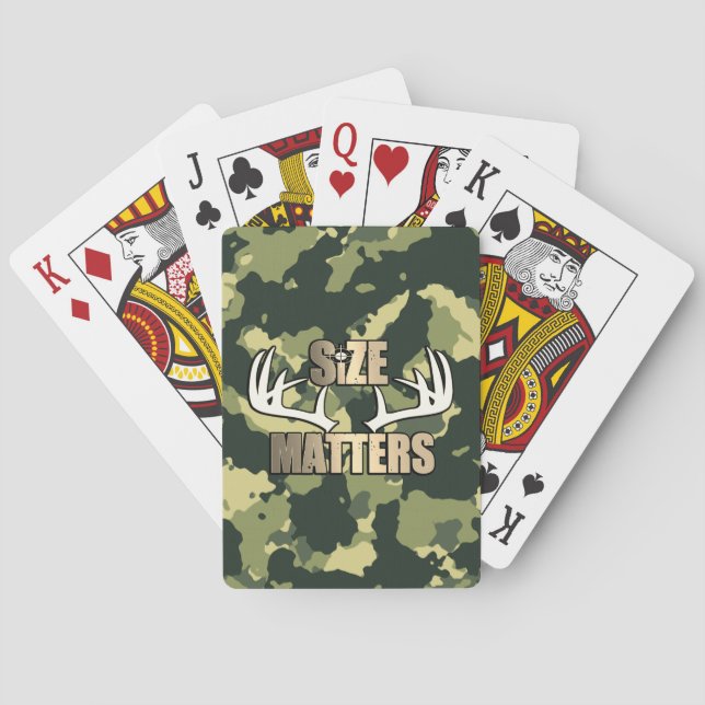 Die Größe der Camouflage ist wichtig für den große Spielkarten (Rückseite)