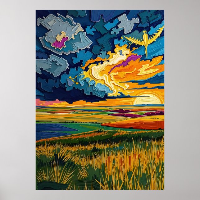 Die Große Ebene - Endloser Horizont Poster (Vorne)