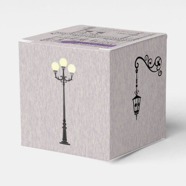 Die große, einfache Gastgeschenk Hochzeit Geschenkschachtel (Vorderseite)