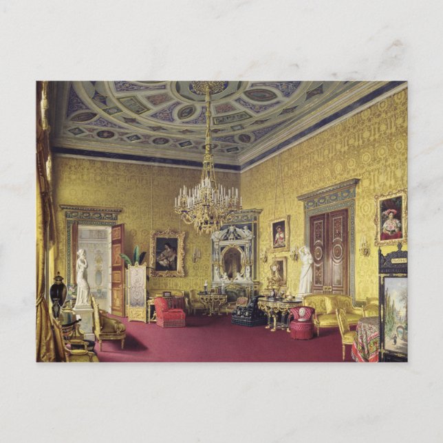 Die große Eingangshalle im Catherine Palace Postkarte (Vorderseite)