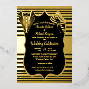 Die große Gatsby-Inspiration Folieneinladung