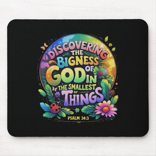 Die Größe Gottes entdecken - Vergrößerte VBS 2025 Mousepad (Vorne)