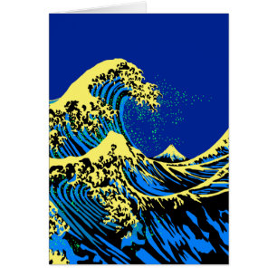 Die große Hokusai-Welle im Pop Art Deco