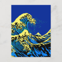 Die große Hokusai-Welle im Pop Art Deco