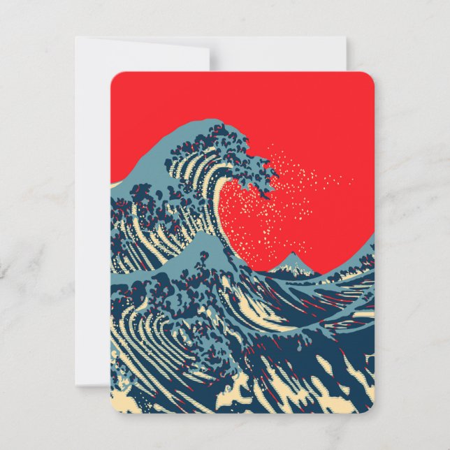 Die große Hokusai-Welle im Stil der Hope Art (Vorderseite)