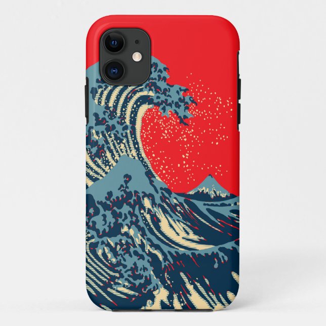Die große Hokusai-Welle im Stil der Hope Art Case-Mate iPhone Hülle (Rückseite)