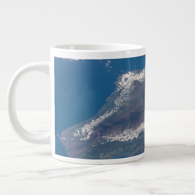 Die große Insel Hawaii und ihre Berge Jumbo-Tasse (Links)
