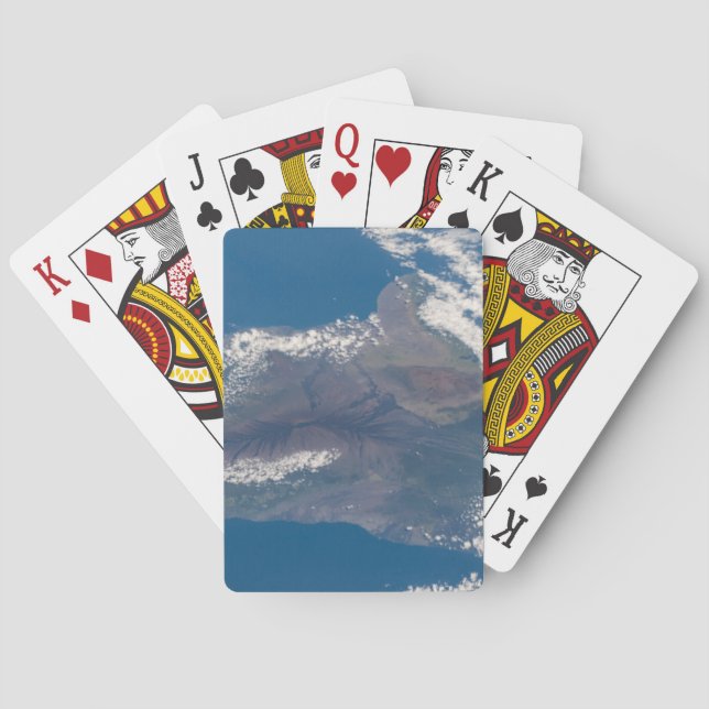 Die große Insel Hawaii und ihre Berge Spielkarten (Rückseite)