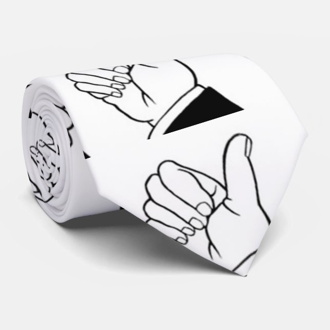 ***DIE GROSSE ITALIENISCHE GESTURE***-KRAWATTE KRAWATTE (Gerollt)