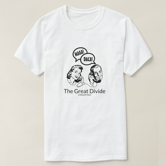 Die große Kluft - ein MisterP-Shirt T-Shirt (Design vorne)