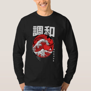 Die große Koi vor Kanagawa Fisch Große Welle T-Shirt