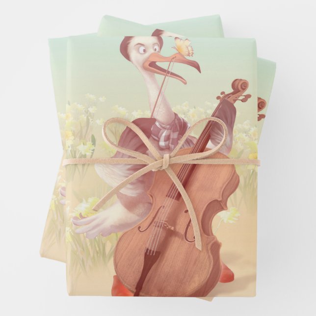 Die große Künstlerin im Frühling Geschenkpapier Set (Beispiel)