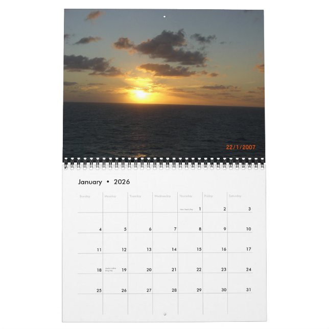DIE GROSSE KURSE VERANSTALTUNG 2007! KALENDER (Jan 2026)