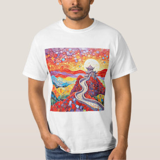 Die Große Mauer bei Sonnenuntergang T-Shirt