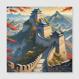 die große Mauer der China Art Magnetkarte