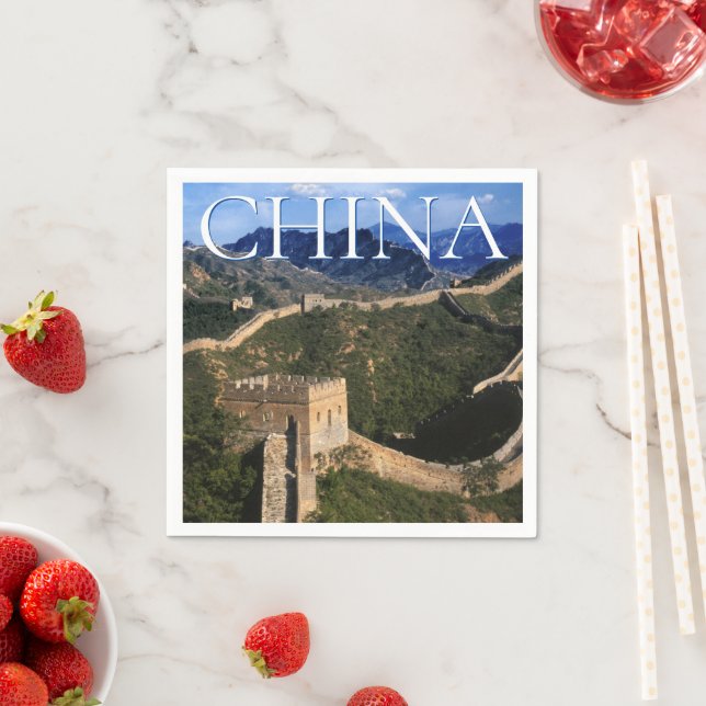 Die große Mauer | Jinshanling, China Serviette (Beispiel)