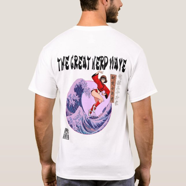 Die große Nerd-Welle T-Shirt (Rückseite)