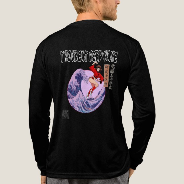 Die große Nerd-Welle Tri-Blend Shirt (Rückseite)