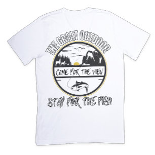 Die große Outdoor, bleibe für den Fisch T-Shirt