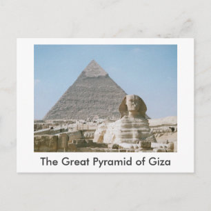 Die große Pyramide von Gizeh Postkarte