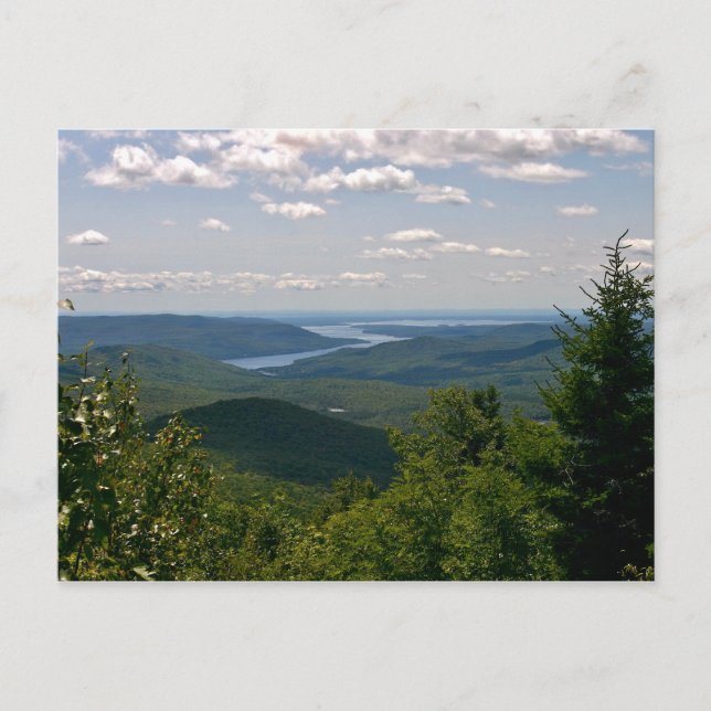 Die große Sacandaga vom Berg Hadley, NY Postkarte (Vorderseite)